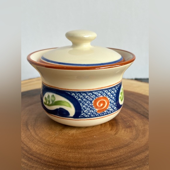 Franciscan Dinnerware, Calypso CREAMER  & SUGAR BOWL  VTG USA, circa 1978 - Picture 8 of 16